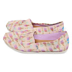 TOM’S Classic Ice Cream Cones Slip On Flats 9.5w/8.5m by TOMS