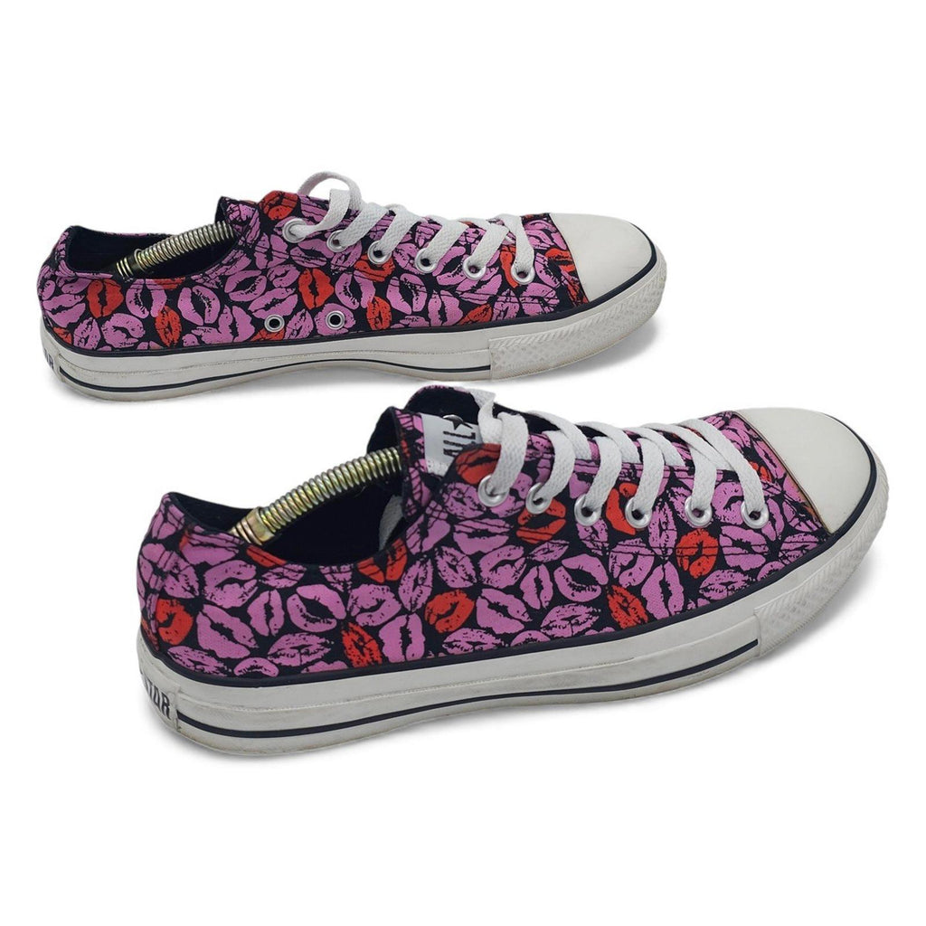 Converse Chuck Taylor All Star Low Top Lip Print Sneakers Women's Size 10