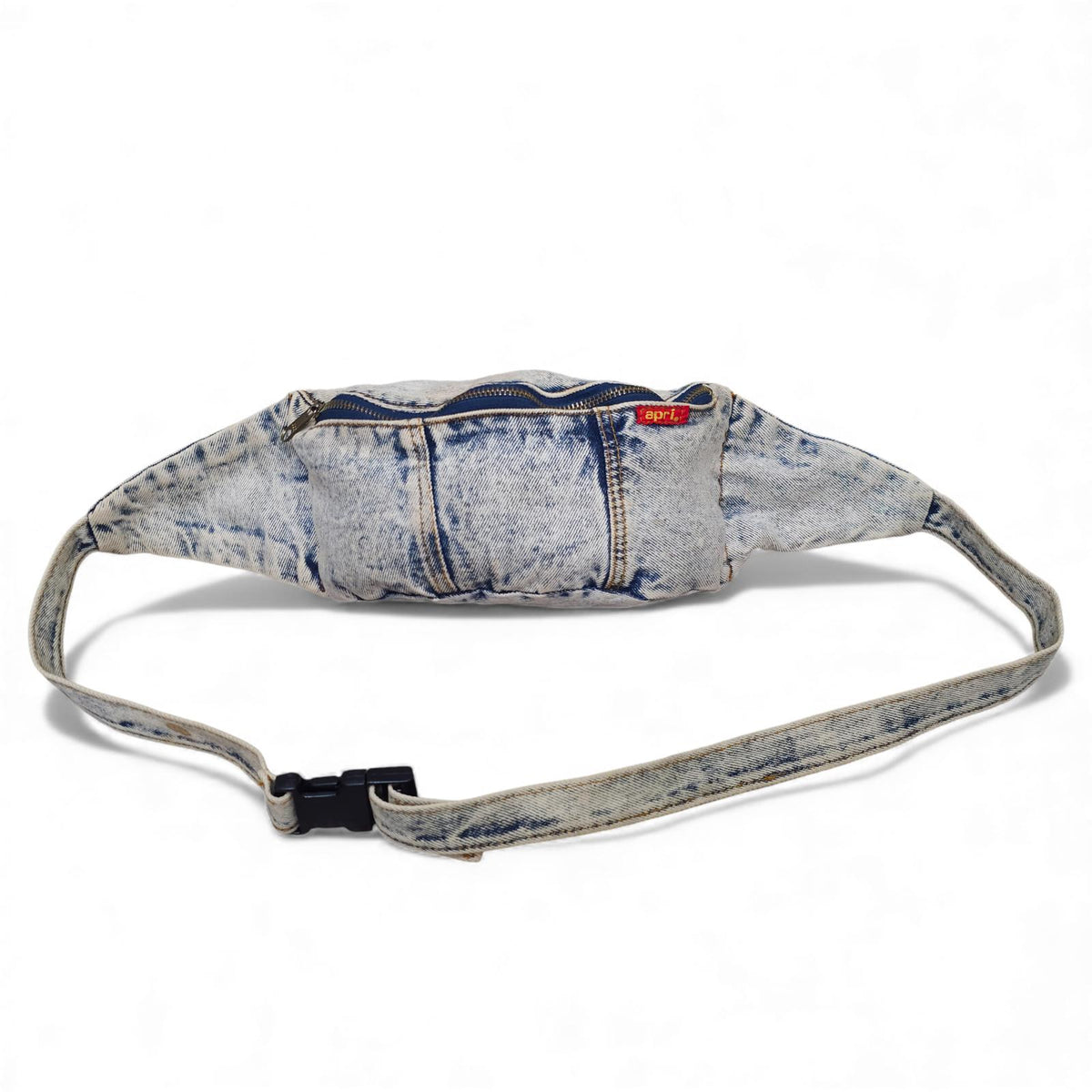 Vintage Apri Denim Style Waist Bag Fanny Pack with Adjustable Strap by apri