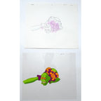 Real Ghostbusters Authentic Animation Production Cel & Drawing Slimer B11 by Dic