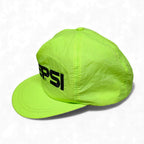 Vintage 90s PEPSI Neon Green Black Letters Snapback Hat Cap Soda by PEPSI
