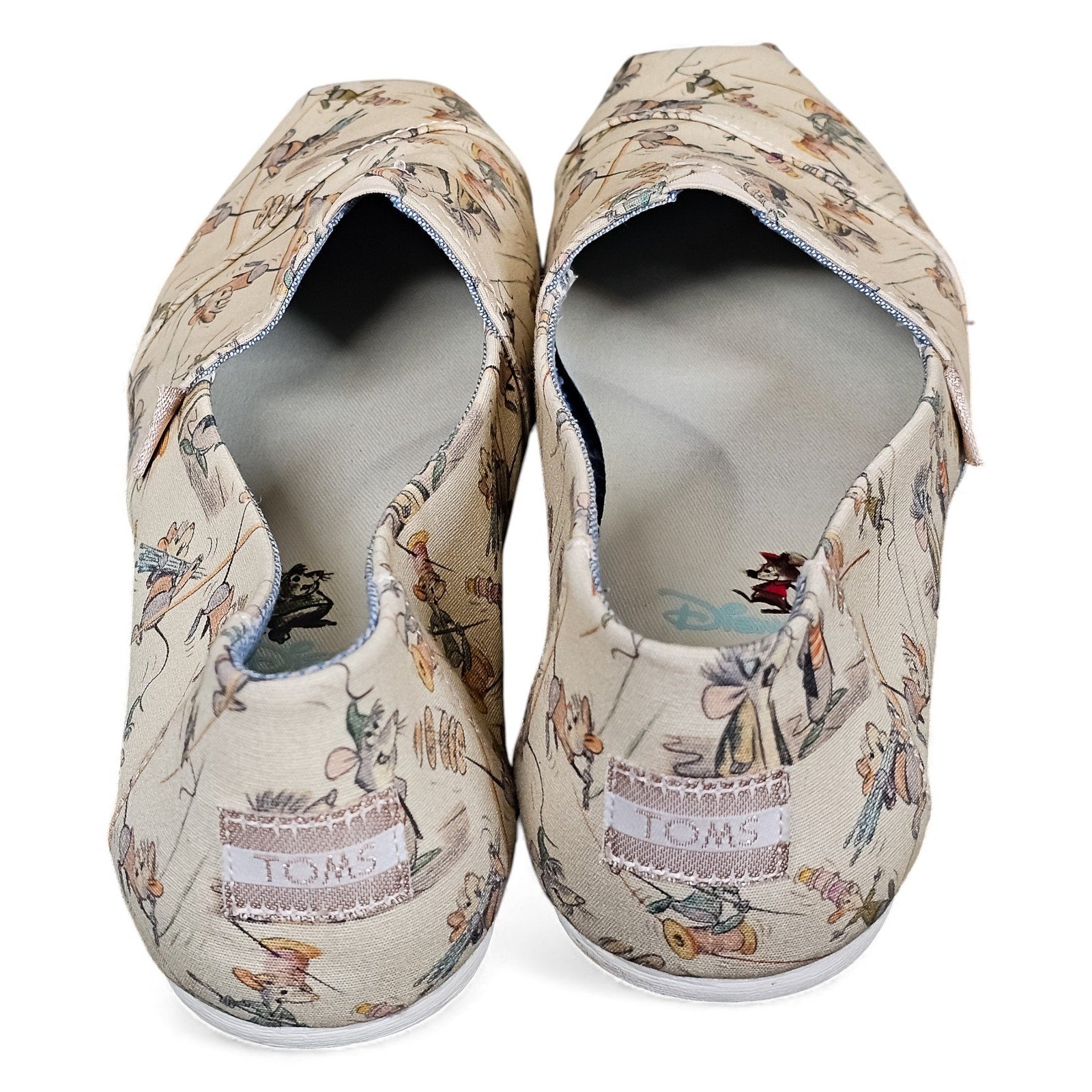 TOMS Shoes Alpargata Disney x Gus and Jaq Printed Canvas Flat - Womans 9.5 by TOMS