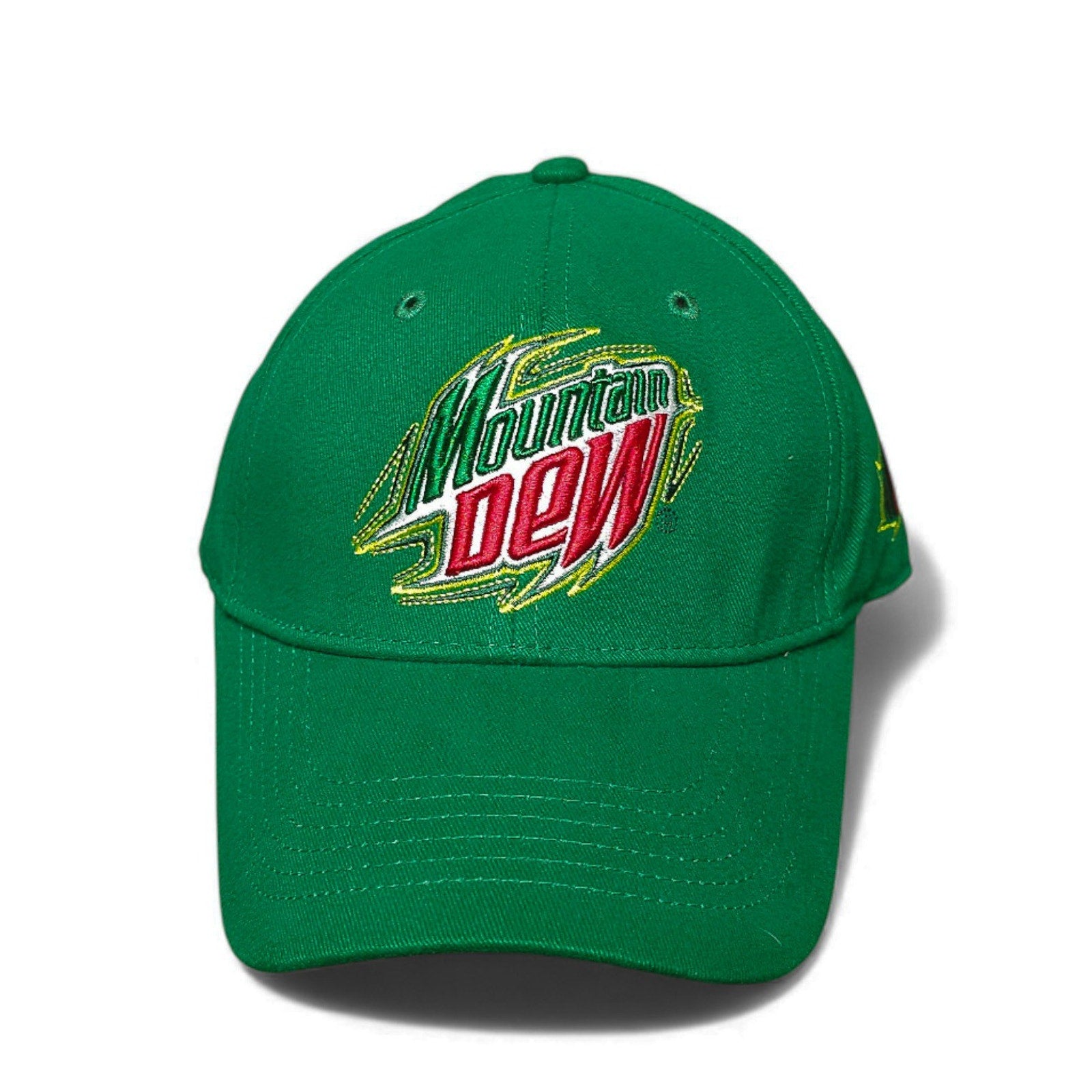 Vintage Youth Mountain Dew MD Green Red Adjustable Hat Cap Drew Collection by Mountain Dew