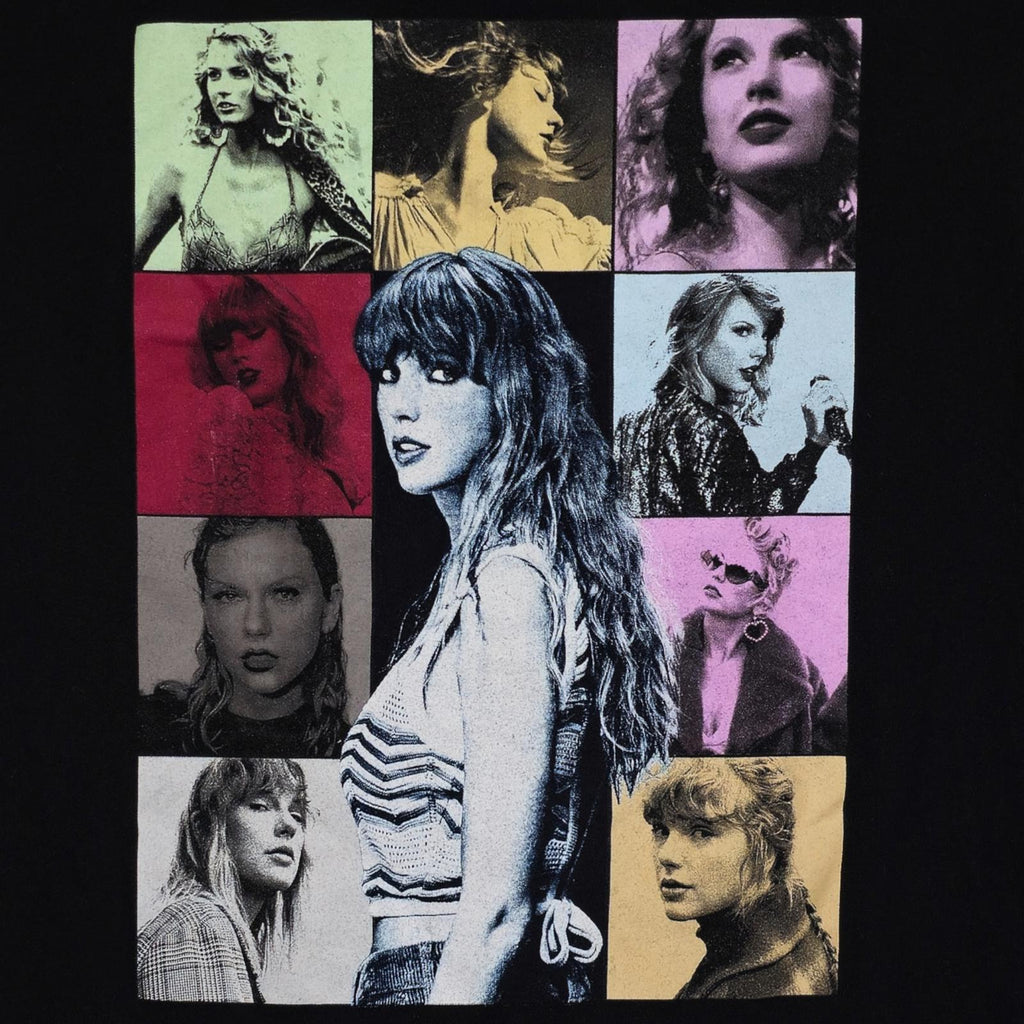 Taylor Swift The Eras Tour Black Graphic T-Shirt by Taylor Swift