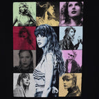 Taylor Swift The Eras Tour Black Graphic T-Shirt by Taylor Swift