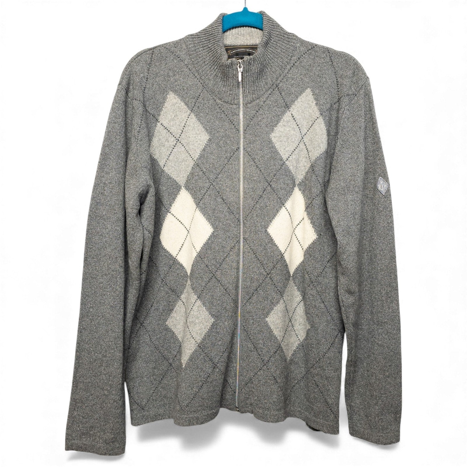 James Pringle Weavers - Zip Up Sweater - L by James Pringle