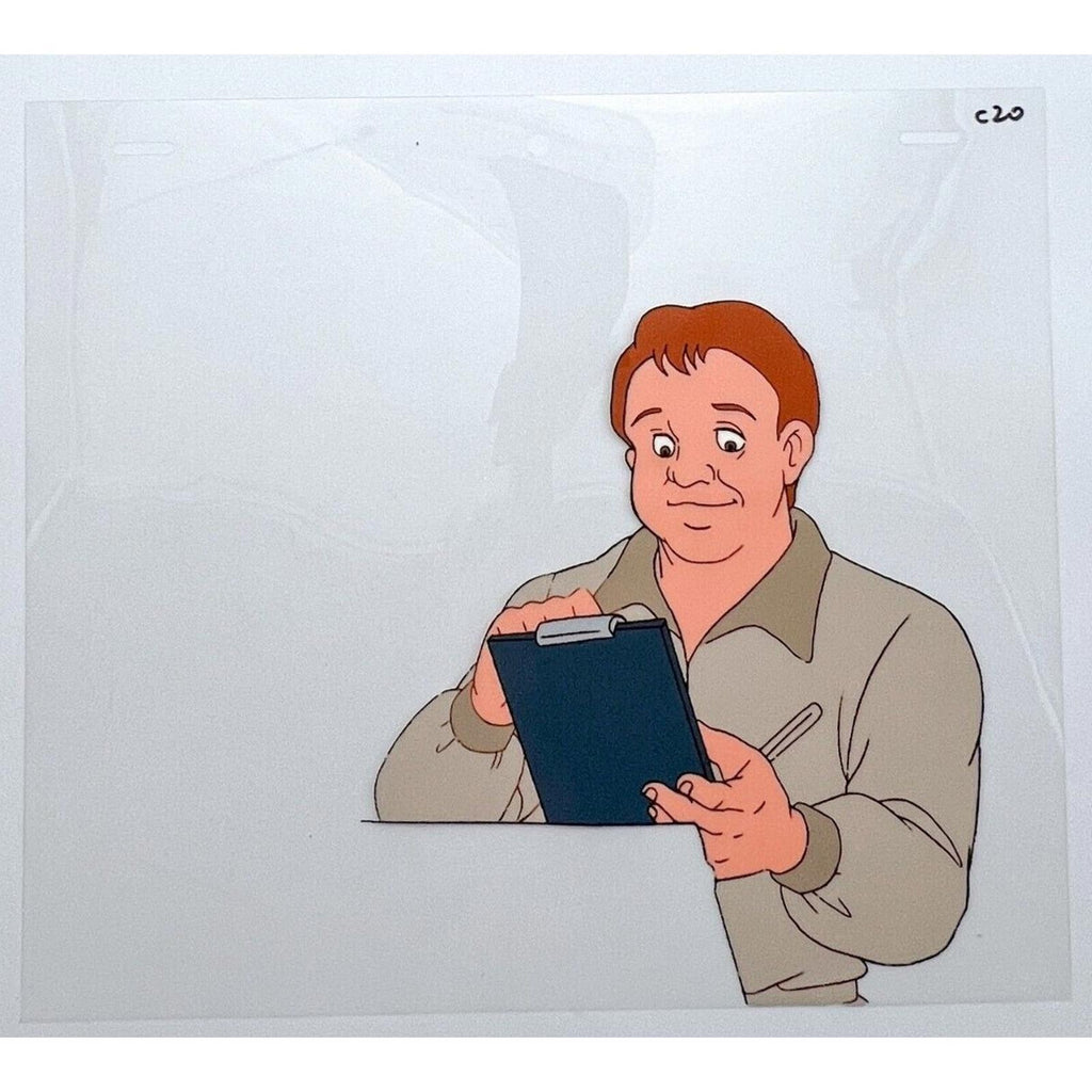 Real Ghostbusters Authentic Animation Production Cel & Drawing Ray Stantz C20 by Dic