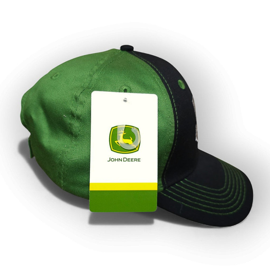 Power Pac John Deere Hat Black Green Embroidered Logo Adjustable Strap Cap by John Deere