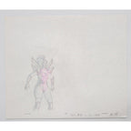 WILDCATS Authentic Animation Production Cel & Drawing Zealot by Dic