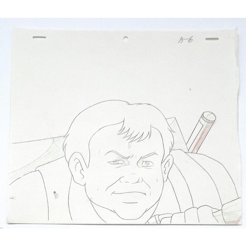 Real Ghostbusters Authentic Animation Production Cel & Drawing Ray Stantz B-6 by Dic