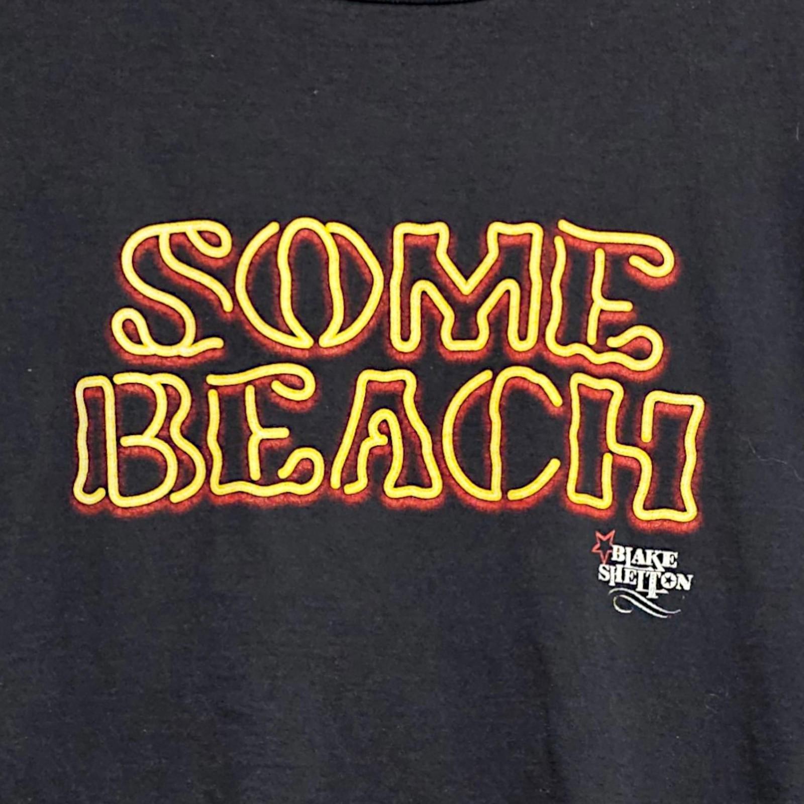 Vintag Blake Shelton's Bar & Grill "Some Beach" Country Album Black T-Shirt 2XL by Gildan