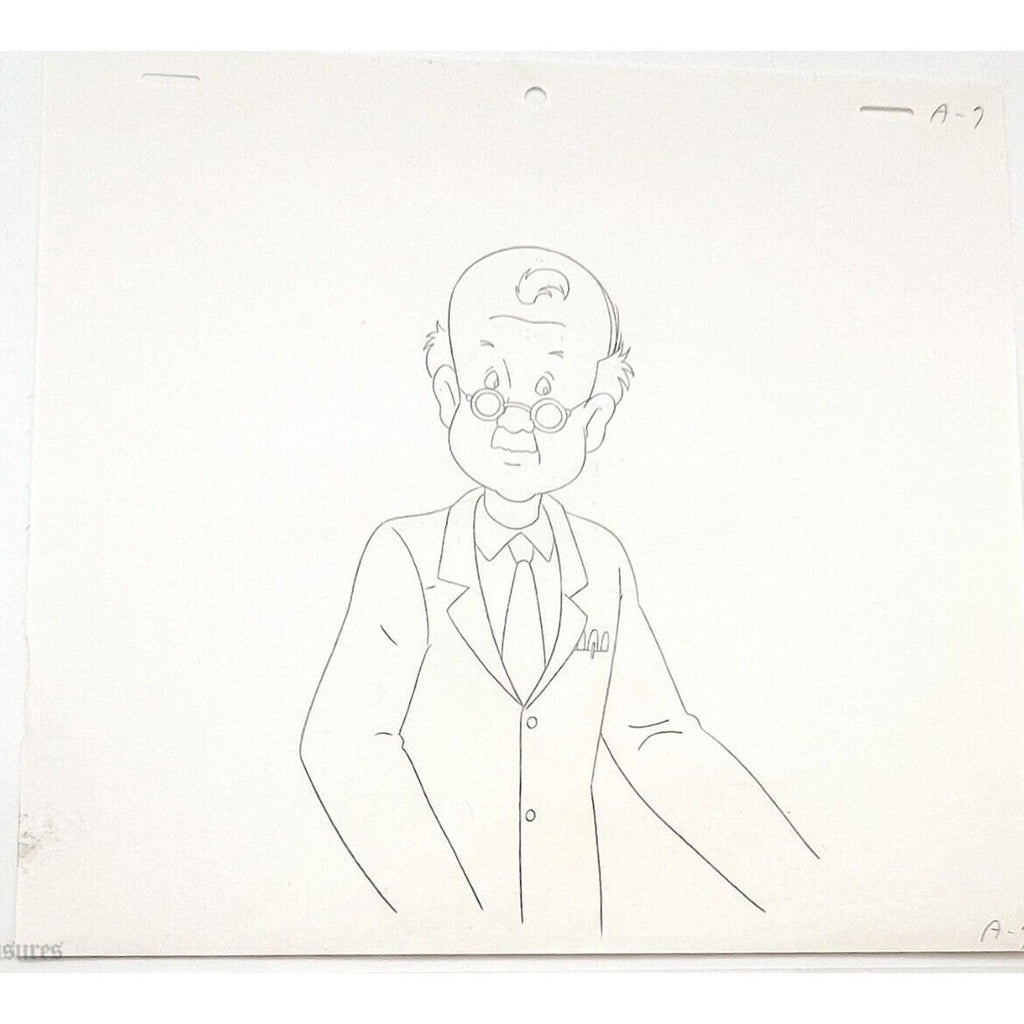 Real Ghostbusters Authentic Animation Production Cel & Drawing - Scientist - A7 by Dic