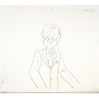 Real Ghostbusters Authentic Animation Production Cel & Drawing - Scientist - A7 by Dic