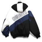 Vintage 90s Dallas Cowboys Jacket Blue NFL Football Hooded Parka Adult XL by NFL