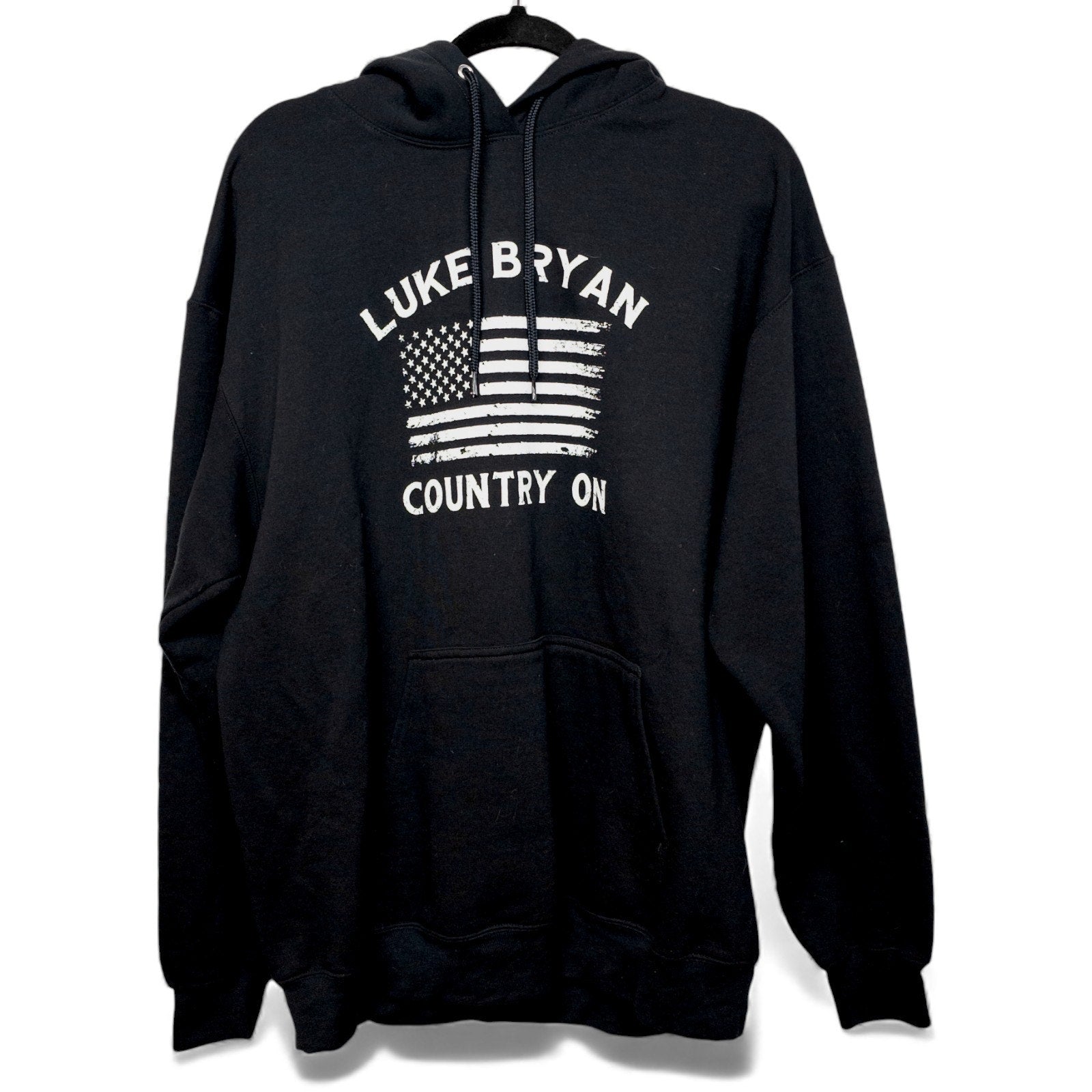 Luke Bryan Hoodie Country On Tour Black Hoodie Pullover - XL by Luke