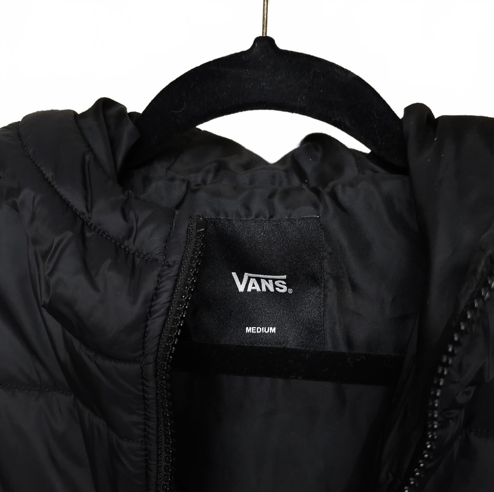 VANS Woodridge Black & Checkered Boys Puffer Jacket Youth M by VANS