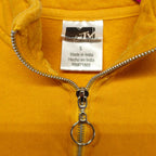 Retro VTG 90s MTV I Want My Logo Pullover Sweater 1/4 Zip Yellow Womens S by MTV