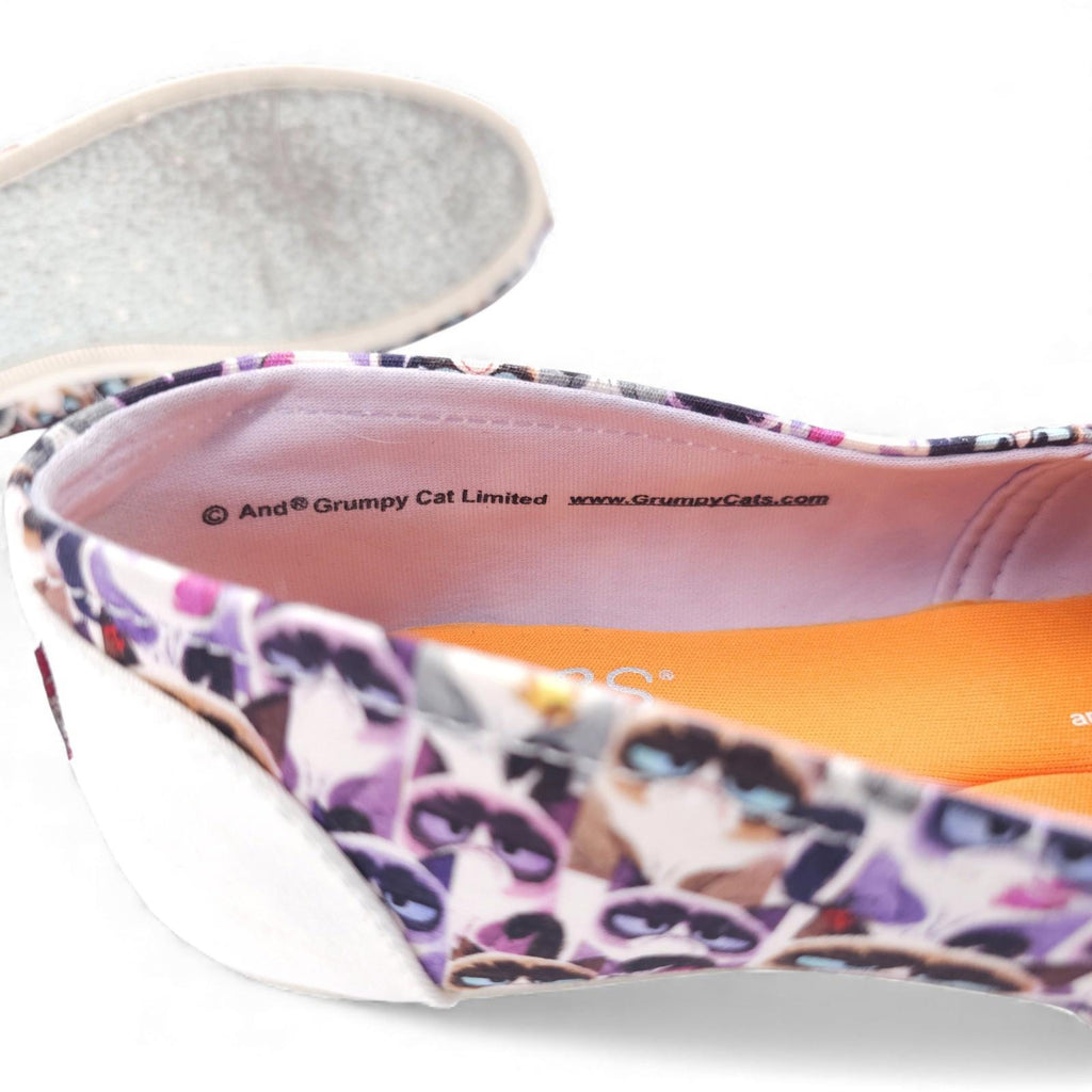 BOBS x Grumpy Cat Slip On Shoes Memory Foam Loafers Womens Size 9.5