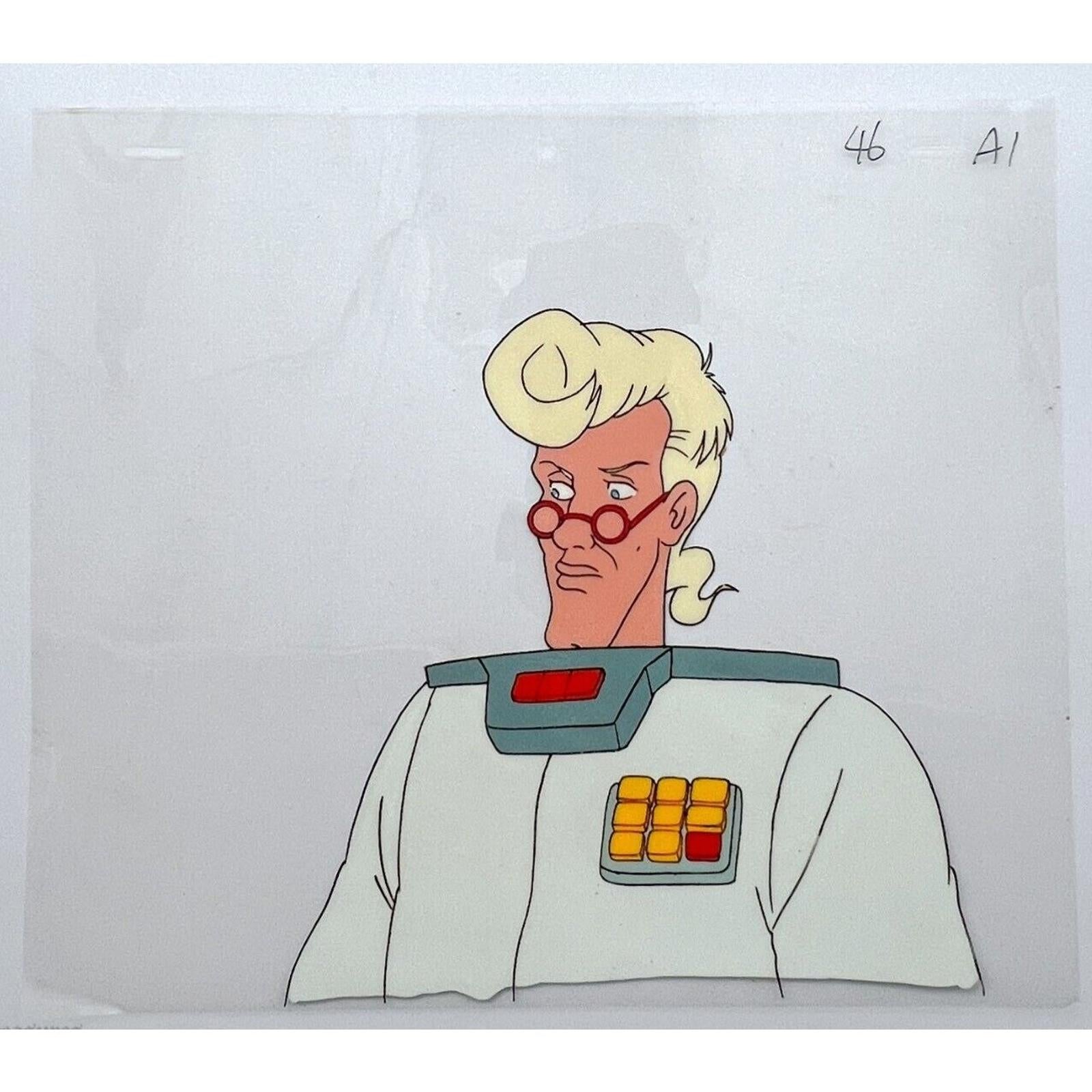 Real Ghostbusters Authentic Animation Production Cel Dr. Egon Spengler 46/A1 by Dic