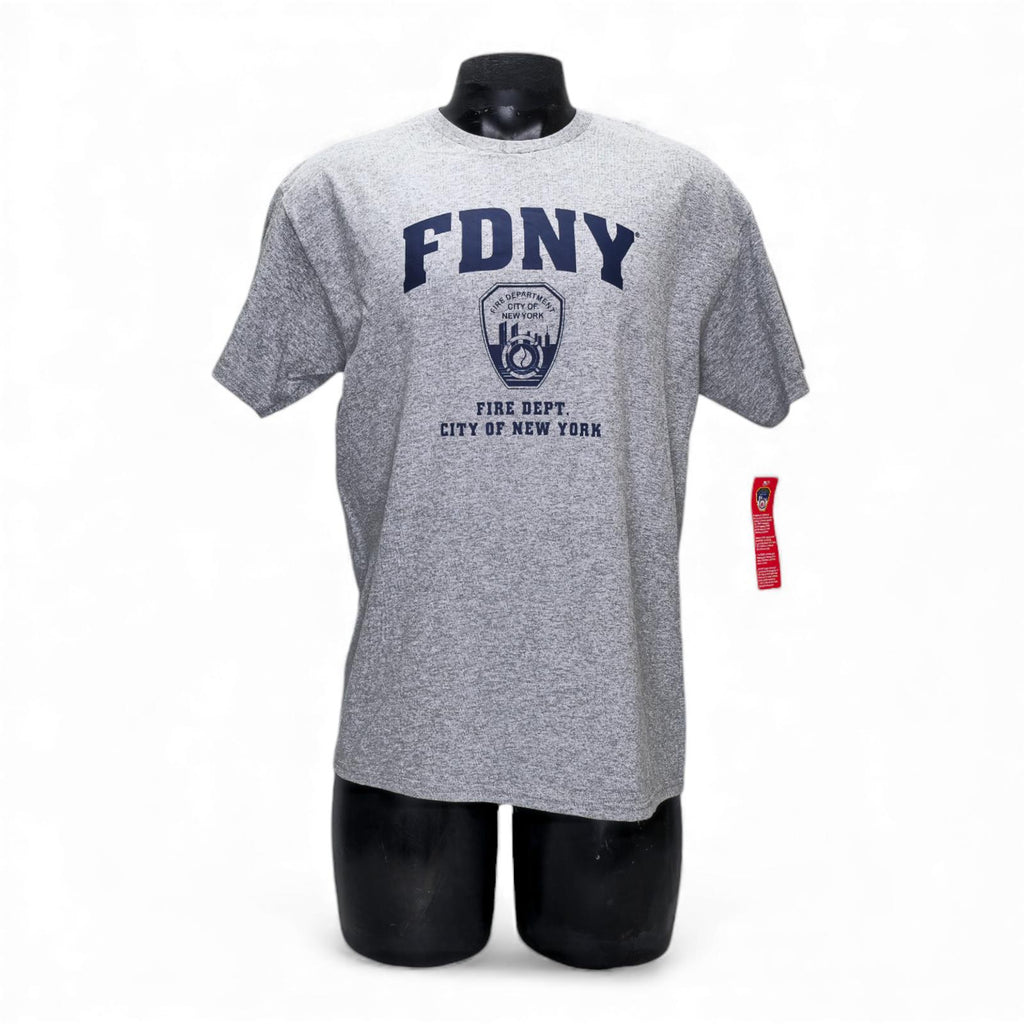 FDNY Fire Department City of New York Gray T-Shirt - L by Thrift by Mail
