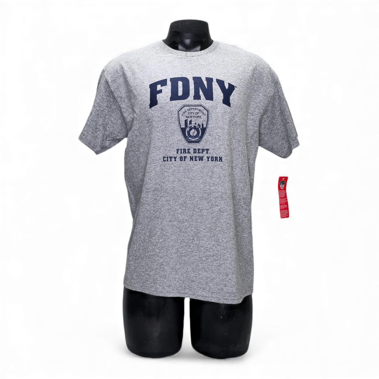 FDNY Fire Department City of New York Gray T-Shirt - L by Thrift by Mail