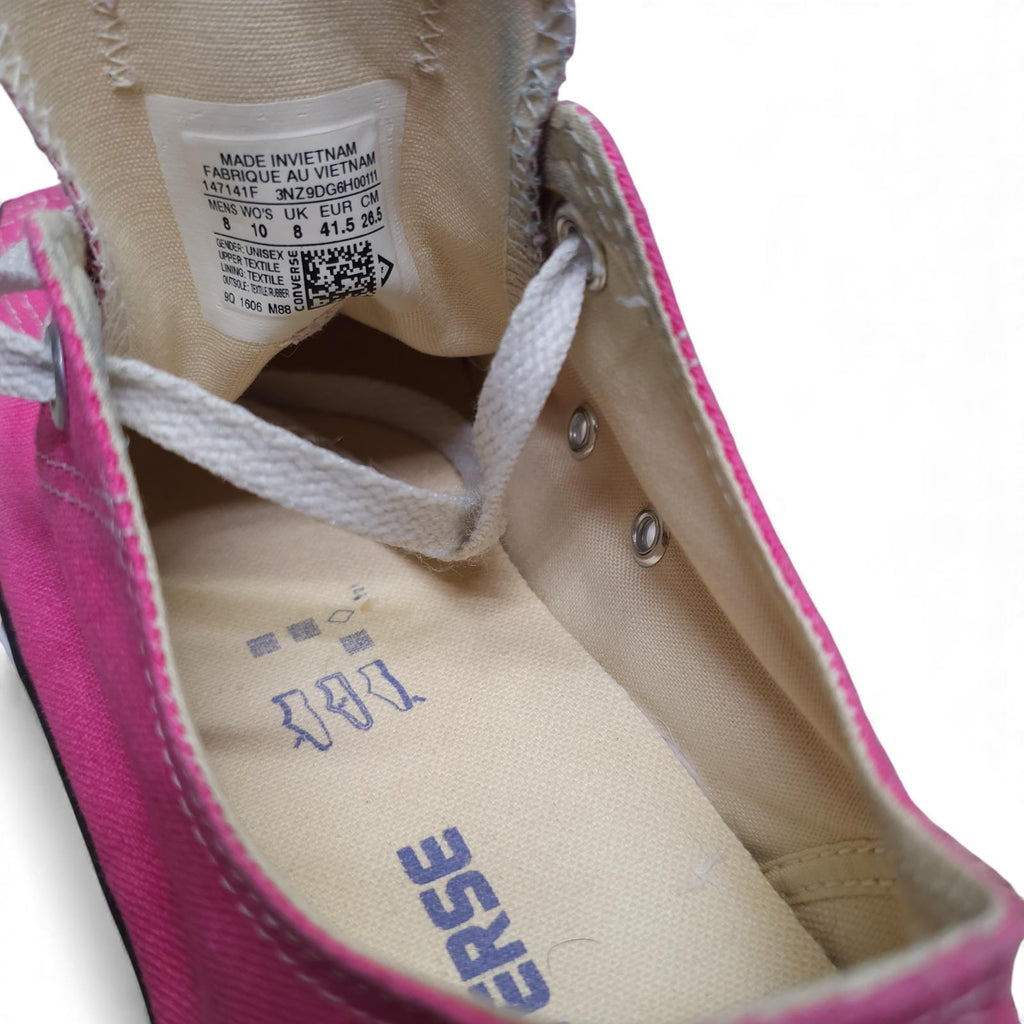 Converse All Star Low Top Pink Canvas Sneakers - Size 8M / 10W