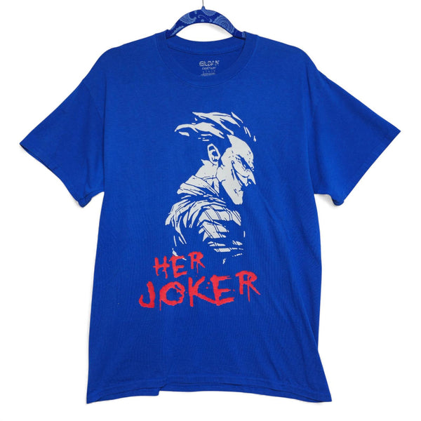 Gildan Her Joker Graphic T-Shirt Blue - L
