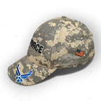 Air Force Digi Camo USA Adjustable Cap with American Flag Pin by Air force
