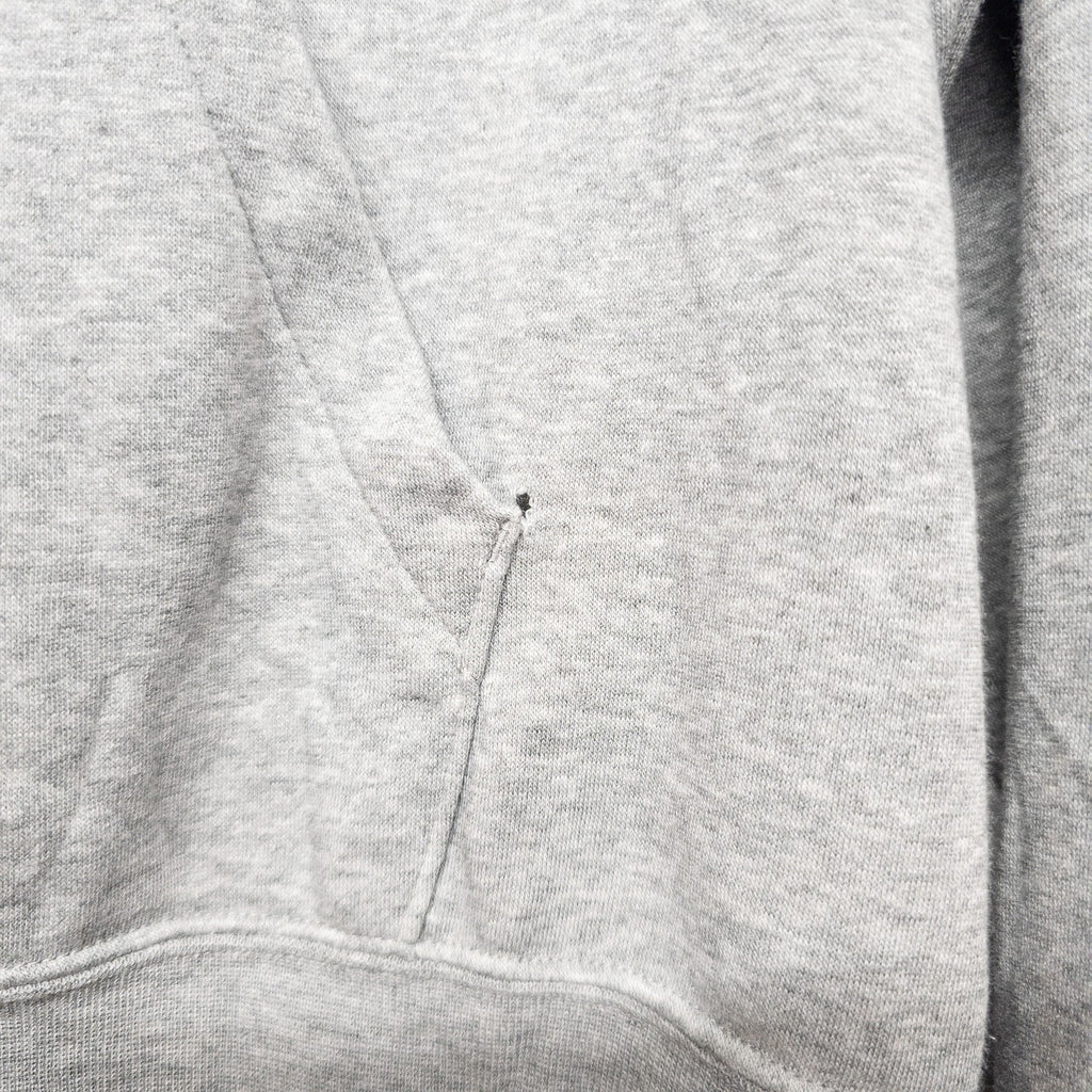 Nike Grey/Red Glitter Swoosh Funnel-Neck Fleece Hoodie Women’s - M by Nike