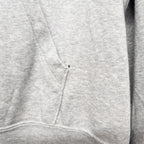 Nike Grey/Red Glitter Swoosh Funnel-Neck Fleece Hoodie Women’s - M by Nike