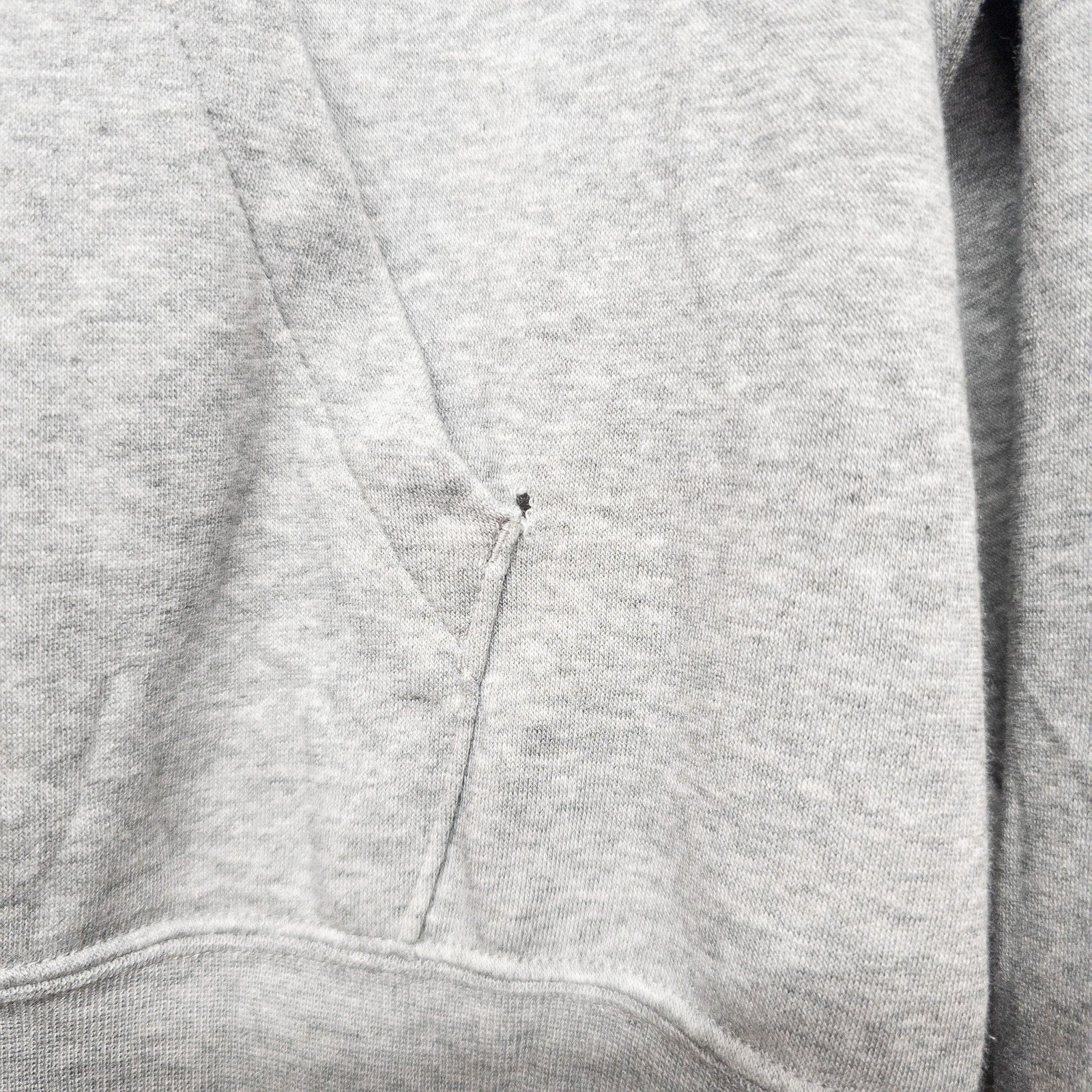 Nike Grey/Red Glitter Swoosh Funnel-Neck Fleece Hoodie Women’s - M by Nike