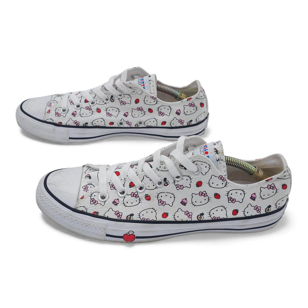 Converse Chuck Taylor All Star Low Top Hello Kitty White Sneakers Womens Size 10