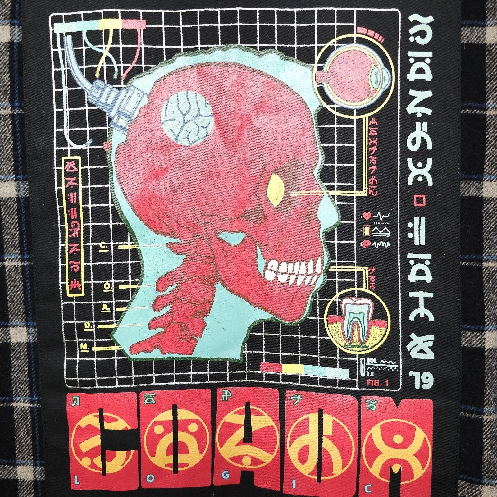 Logic COADM Tour 2019 Black Bobby Boy Quilted Wool Flannel Lined Adult M by LOGIC