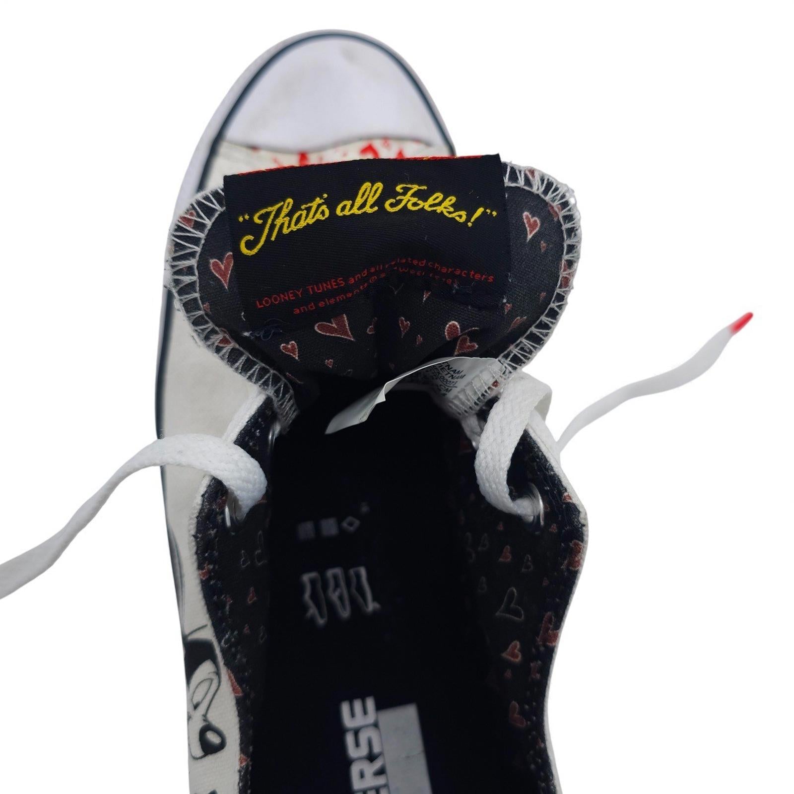 Converse Chuck Taylor All Star Looney Tunes Pepe Le Pew Canvas Sneakers M8 / W10