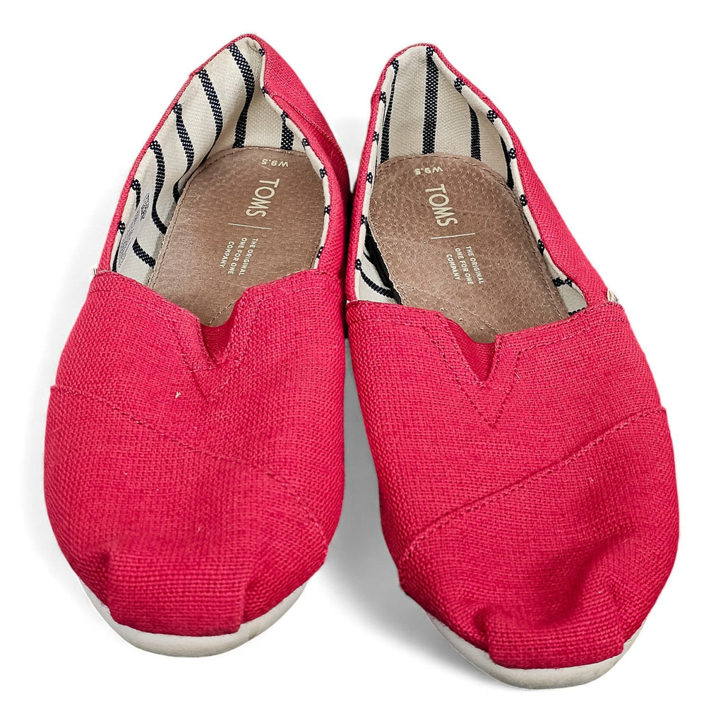 TOMS Shoes Alpargata Cloudbound Flat Red Fabric - Womans 9.5 by TOMS