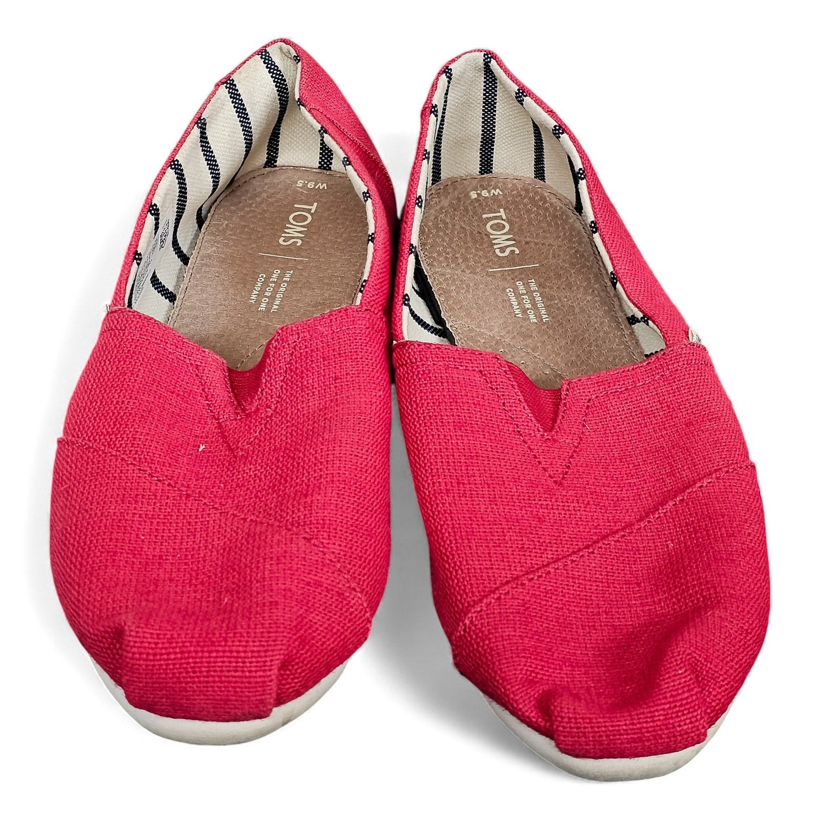 TOMS Shoes Alpargata Cloudbound Flat Red Fabric - Womans 9.5 by TOMS