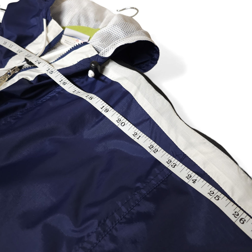 Vintage Converse All Star Windbreaker Blue White Jacket Adult M by Converse