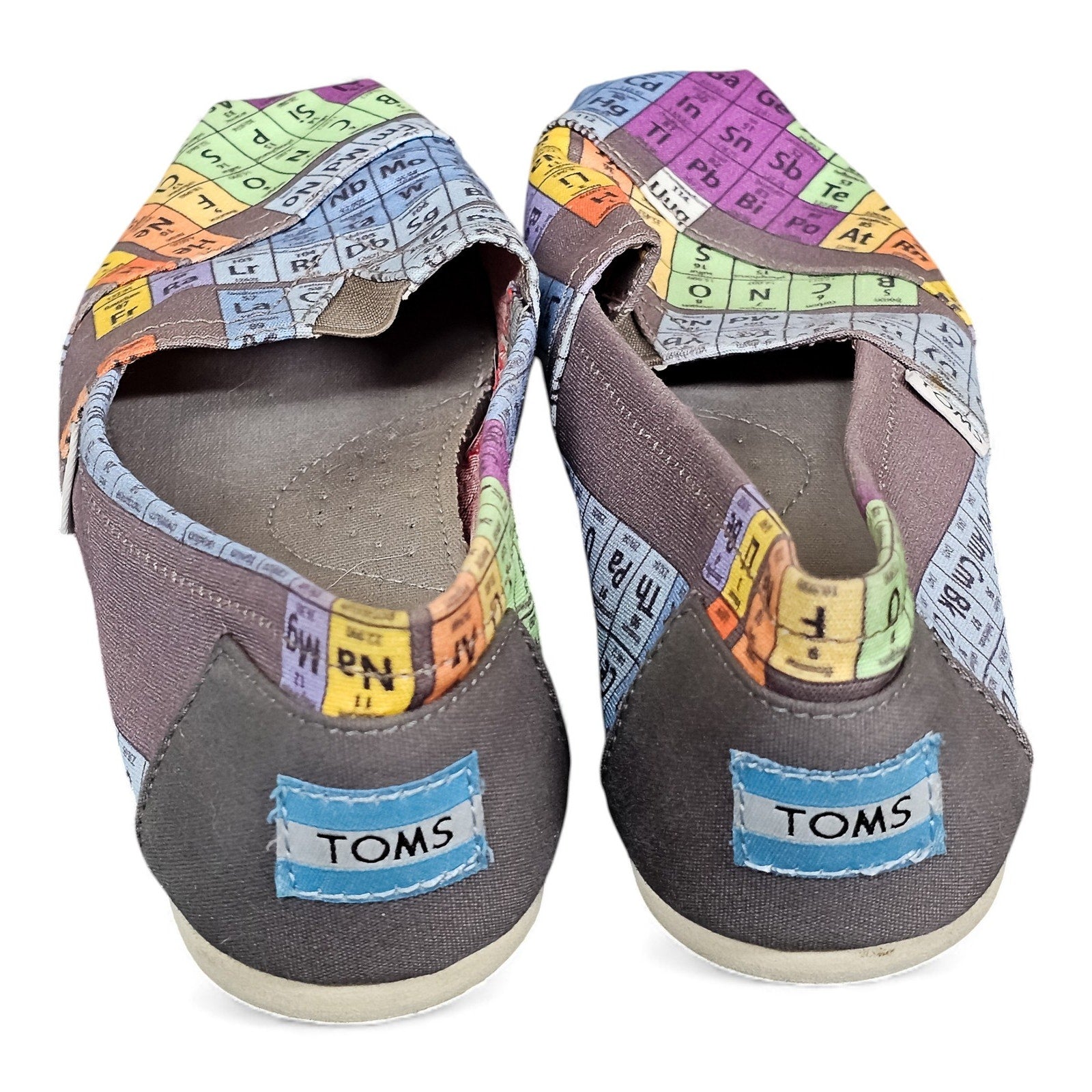 TOMS Shoes Alpargata Flats Multicolor Periodic Table - Womans 9 by TOMS