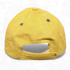 Jeep Hat Distressed Adult Adjustable Cap 3D Stitch Star Jeep Logo Yellow by Jeep