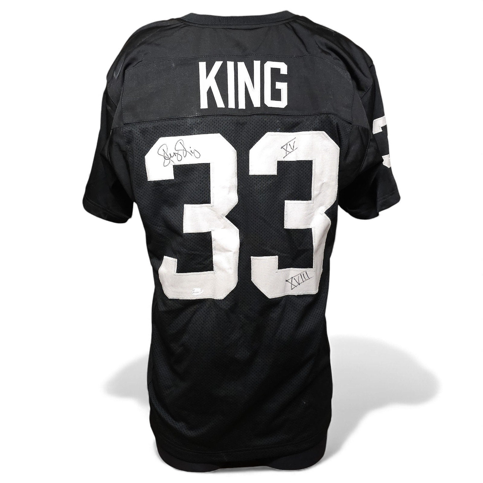 Kenny King - Signed Oakland Raiders Jersey - JSA Cert W336507 Adult L by NFL