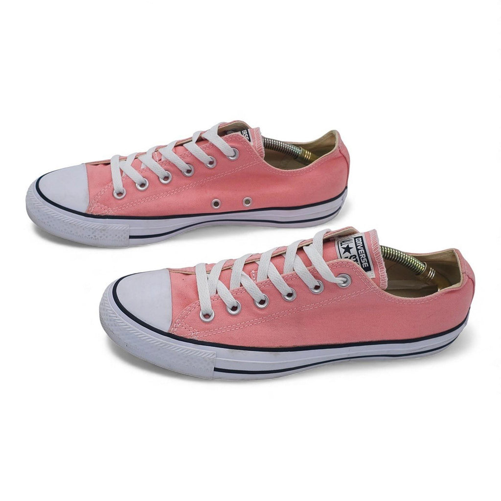 Converse Chuck Taylor All Star Low Top Coral Canvas Sneakers Womens Size 10