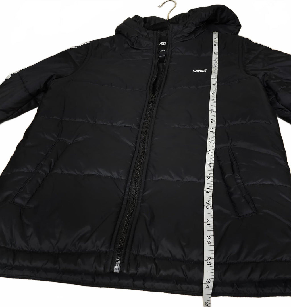 VANS Woodridge Black & Checkered Boys Puffer Jacket Youth M by VANS