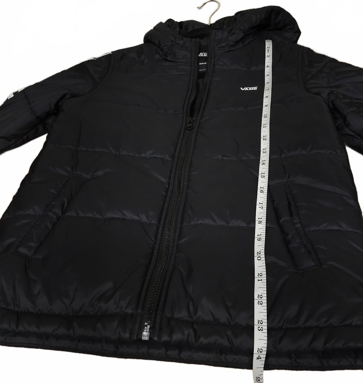 VANS Woodridge Black & Checkered Boys Puffer Jacket Youth M by VANS