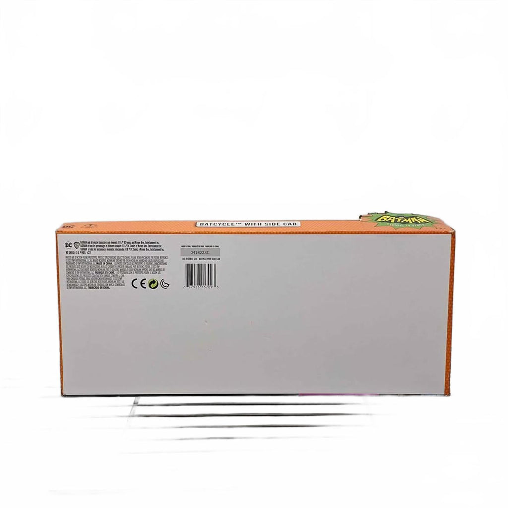 Batman Classic TV Series Batcycle with Side Car Vehicle Set by McFarlane Toys