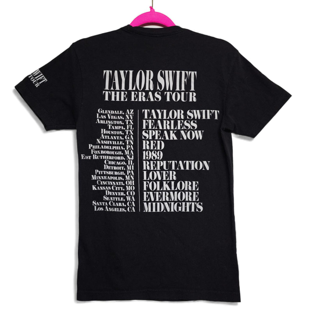 Taylor Swift The Eras Tour Black Graphic T-Shirt by Taylor Swift