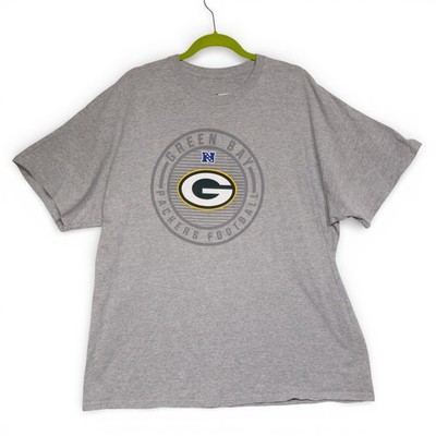 Vintage Green Bay Packers NFL Team Apparel Men's 2XL Gray T-Shirt Excellent