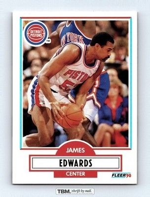 1990 Fleer #56 James Edwards 7.5