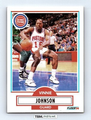 1990 Fleer #57 Vinnie Johnson 7.5