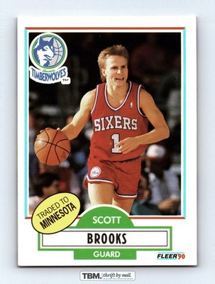 1990 Fleer #140 Scott Brooks 7.0