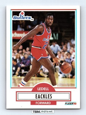 1990 Fleer #191 Ledell Eackles 7.0